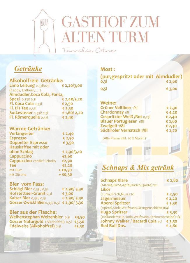 Gasthof 'Zum Alten Turm' Haslach an der Mühl Exterior foto
